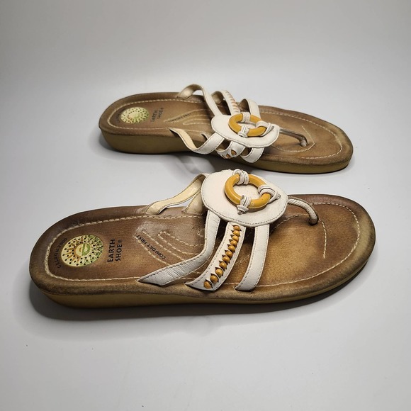 Earth Shoe Gelron 2000 Pueblo Women's Thong Sandal, Size 10 - Picture 2 of 7